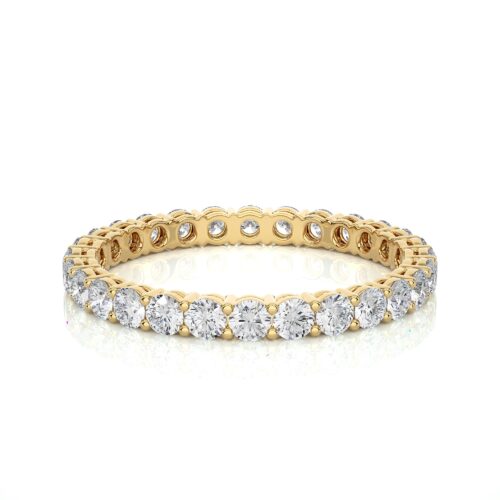Lunar eternity diamond ring - Yellow Gold