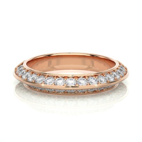 Celestial diamond band ring - Rose Gold